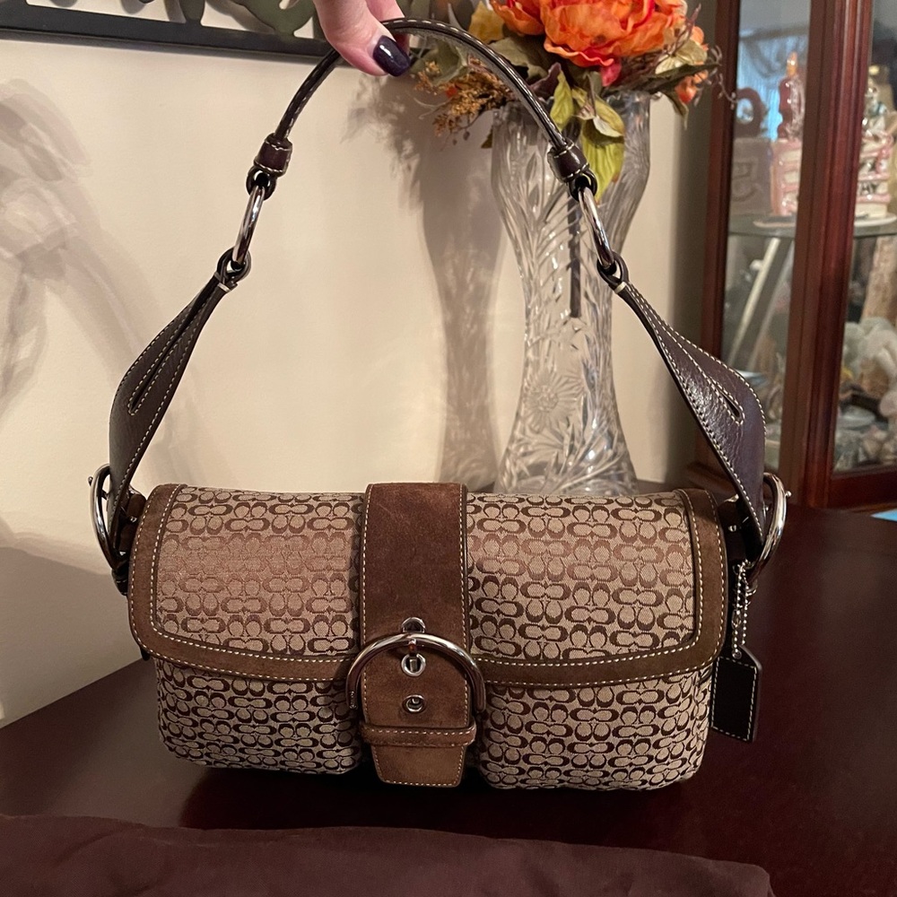 Coach Jacquard Monogram Logo Purse